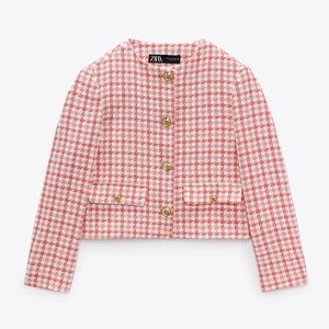 NWT Zara houndstooth blazer size large